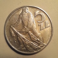 5 zł 1974- Rybak, mennicza -1.