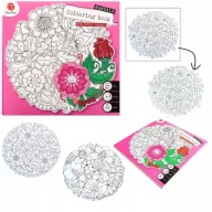 KOLOROWANKA dla Dorosłych ANTYSTRESOWA MANDALA Grube Kartki WYCINANKA