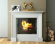 kominek . portal kominkowy. kamień naturalny