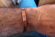 Bransoletka męska z miedzi