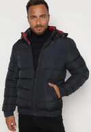 Tanio !_NOWA męska PUCHOWA dwustronna kurtka_odpinany KAPTUR_2XL/3XL 124cm