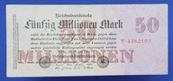 NIEMCY, 50 MILIONÓW MAREK 1923 !!! ŁADNY !!!
