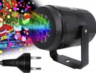 PROJEKTOR LED ŚNIEG ŚWIĄTECZNY LASEROWY REFLEKTOR NA DOM RZUTNIK PŁATKI