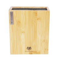 BAMBUSOWY BLOK STOJAK NA NOŻE DUŻY UNIWERSALNY WKŁAD PRĘCIKI 23CM