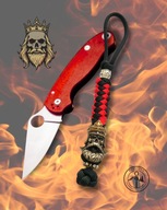 ATWOOD PARACORD brelok smyczka KING SKULL temblak SURVIVAL BUSHCRAFT EDC