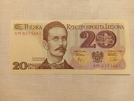 Stary banknot 20 zł 1982 r, stan bankowy