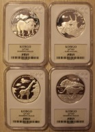 KONGO - ZWIERZĘTA - ZAGROŻONE GATUNKI 10 FRANKÓW 2007 KONGO GCN PR69