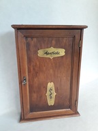 DREWNIANA SZAFKA WISZĄCA APTECZKA