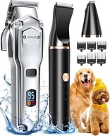 Maszynka do Strzyżenia Psów 3w1: IPX7, Grube Futro, Łapy, Cicha!