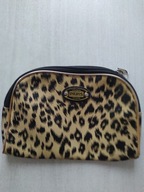 Kosmetyczka ozdabiana brązowa