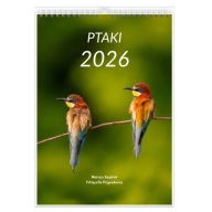 Autorski Kalendarz ścienny PTAKI 2026 rozm. A3+ Unikat ! Prezent ! 13 Kart