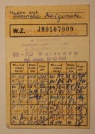 W. Z. KARTKA 1986 rok WARSZAWA