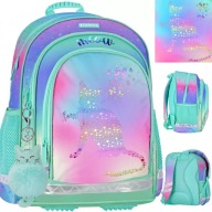 PLECAK SZKOLNY TORNISTER KLASA 1-3 Z KOTKIEM HOLO OMBRE KOT KOTEK KITTY