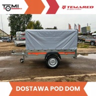 Przyczepa samochodowa przyczepka TEMARED ECO 2010 PLANDEKA + STELAŻ DOSTAWA