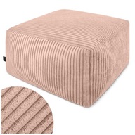 NOWOCZESNA PUFA PUF SIEDZISKO 45 CM KWADRATOWA DO SALONU PODNÓŻEK MIĘKKA