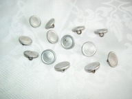 GUZIKI VINTAGE METALOWO-ALUMINIOWE - 13 SZTUK