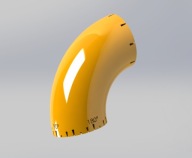 Protopipe ⌀88.9 R207.5 Element do prototypowania układu rurowego 90°