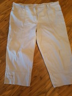 Jasne beżowe rybaczki bawełna r. 48