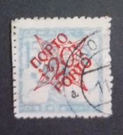 Jugoslawia -6 kasowany nadruk