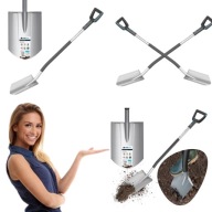 SZPADEL ŁOPATA HARTOWANY OGRODOWY METALOWY OSTRY DRENARSKI LEKKI SOLIDNY