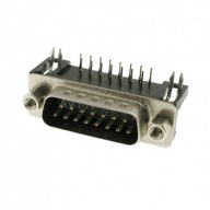 Wtyk D-sub DB15 dwu rzędowy do druku 2 szt 27-7-5