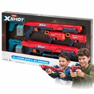 ZURU X-SHOT 4 WYRZUTNIE NA STRZAŁKI DUŻY ZESTAW BLASTERÓW