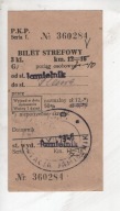 Bilet PKP, Jamielnik do Iława, 1946r., -18