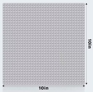 Płytka konstrukcyjna Szara do klocków city classic podstawka XL 32x32