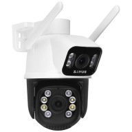 KAMERA ZEWNĘTRZNA OBROTOWA IP WIFI ICSEE ZOOM DWA OBIEKTYWY 6MPx ULTRA HD