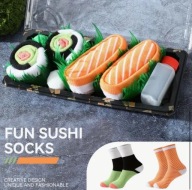 Zestaw prezentowy - 2 pary skarpetek w kształcie sushi