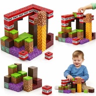 KLOCKI MAGNETYCZNE MINECRAFT 120 SZT MAINCRAFT KONSTRUKCYJNE EDUKACYJNE XXL