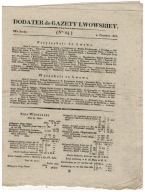 Gazeta Lwowska Dodatek 8 czerwca 1825