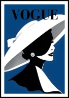 A2 PLAKAT OBRAZ PLAKAT VOGUE MAGAZYN OKŁADKA, MODA ELEGANCJA GLAMOUR