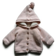 MATALAN sweterek dziecięcy różowy bawełna rozmiar 68