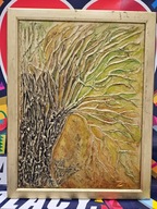 Obraz „Drzewo marzeń” – assemblage 30×40, Zdzisław Mesarz 2022 | WOŚP