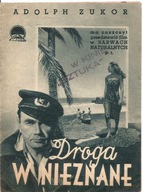 DROGA W NIEZNANE -OSKAR HOMOLKA -film -program kinowy -lata 30-te