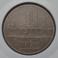 *FRANCJA [0117]*10 franków 10 FRANCS 1984 Konstrukcje Geografia Mapa