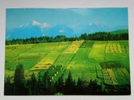 TATRY - panorama Tatr z Bukowiny Tatrzańskiej - pocztówka