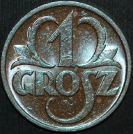 1 grosz 1938 - menniczy egzemplarz