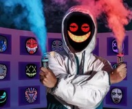 Maska elektroniczna z filmu langer Maska na twarz LED Bluetooth i smartfon