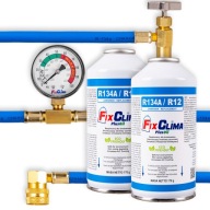 Zestaw do nabijania klimatyzacji aut 2x gaz czynnik chłodniczy R134a FIX