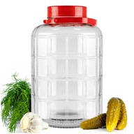 SŁOIK DO KISZENIA 10L Słój szklany na przetwory NALEWKI WINO z uchwytem