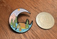 Pin przypinka Księżyc Góry