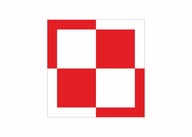 Naklejka FLAGA Polska SZACHOWNICA godło polskie SZACHOWNICA LOTNICZA