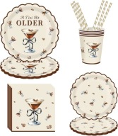 Zestaw jednorazowych naczyń papierowych 60 sztuk espresso