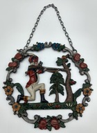 żołnierz w pozycji do strzału, inna tabliczka cyna