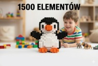 XXL Klocki Pingwin 3D 1500 EL Mini Klocki Figurki Prezent Dzień Dziecka
