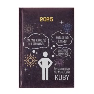 Kalendarz książkowy 2025 A5 niebieski