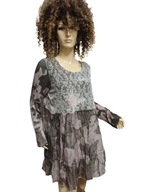 WŁOSKA SUKIENKA z jedwabiem haft cekinami 38/40