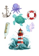 Wydruk tort masa cukrowa WYDRUK CUKROWY STATKI ŁODZIE ROCZEK